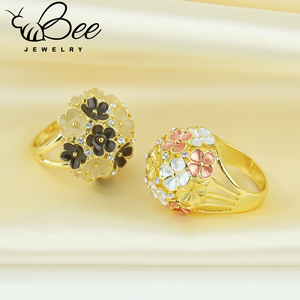 Anillos de cobre con encanto de moda, joyería de color oro de 14k, anillo geométrico de cristal natural exquisito y lujoso para fiesta. - Product Image 4