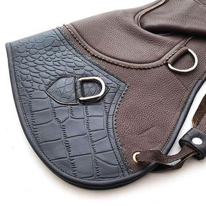 Guantes de cetrería de cuero de vaca de diseño personalizado al por mayor, doble capa, protección suave para el brazo, para uso en áreas silvestres - Product Image 6