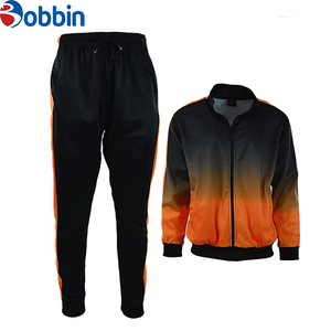Conjunto deportivo de 2 piezas para hombre, ropa de calle con logo sublimado, chándal de invierno para entrenamiento, talla grande, chaqueta cortavientos para hombre - Product Image 1