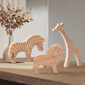 ของเล่นไม้ทำมือ ของเล่นเด็กใหม่ ทนทาน เล่นสนุก - กิจกรรมเสริมพัฒนาการ ชุด 3 ชิ้น - สินค้าขายดีอันดับต้นๆ - Product Image 1