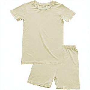 Ensemble décontracté d'été en polyester/coton pour homme – T-shirts tricotés respirants à séchage rapide, motif uni, collection 2026 - Product Image 1