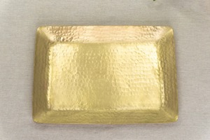 Bandeja de Servicio Moderna de Latón de Lujo, Acabado Pulido, para Mesa de Centro, Bar, Bebidas, Regalos, Otomana, con Logotipo Personalizado, para Bodas - Product Image 6