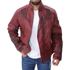 Guardians of The Galaxy Game Star Lord giacca da uomo in vera pelle