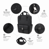 Sac à dos portable ignifuge et imperméable de grande capacité, multi-poches, pour ordinateur portable, sacs et étuis à usage spécial
