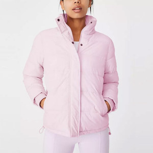 เสื้อแจ็คเก็ตบุฉนวนกันความร้อนสำหรับผู้หญิง เสื้อโค้ทกันหนาวแบบมีฮู้ด กันน้ำ กันลม เหมาะสำหรับใส่ลำลองกลางแจ้ง แฟชั่นสตรีทแวร์ - Product Image 1