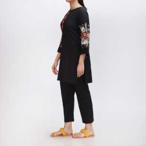 Embroidered Cambric PS3391 Shirt 1PC <b>Club</b> <b>Dress</b> with Intricate Embroidery - Product Image 2