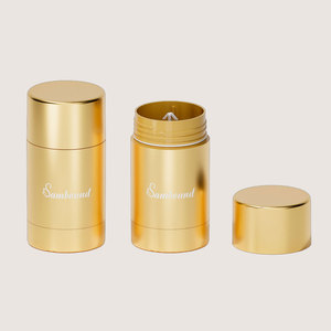Tubos de desodorante ecológicos personalizados al por mayor de 75 g con tapa de plástico PP galvanizada en oro para envasado de desodorante sólido - Product Image 2