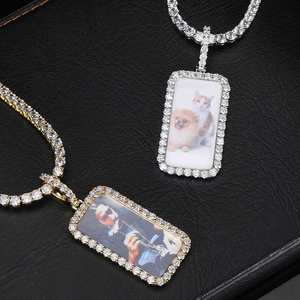 Colgante Personalizado con Foto, Plata, Moissanita, Diamante, Colgante con Imagen Personalizada, Collar Hip Hop, Regalo - Product Image 4