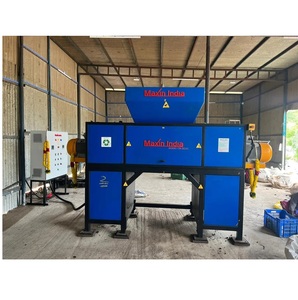 เครื่องย่อยถุงนม LDPE แบบสองเพลา กำลังการผลิต 500 กก./ชม. เครื่องย่อยถุงนมพลาสติกสำหรับขายส่งออก - Product Image 1