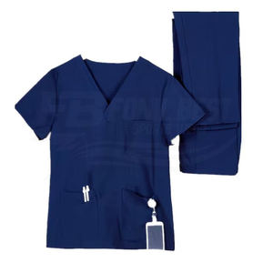 Uniformes Médicos de Lona Lavables Antiarrugas de Alta Calidad en Oferta, Conjuntos de Uniformes de Hospital Unisex, Diseño Personalizado sin Costuras, Servicios OEM - Product Image 5