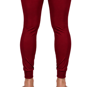<b>Burgundy</b> Women Equestrian Riding Breeches High Waist Stretch Horse Riding Pants <b>Belt</b> Loop Competition Training Sportswear - Product Image 3