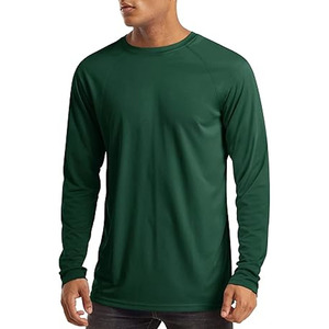 Camiseta de Manga Larga para Hombre, Protección Solar UV, Secado Rápido, para Playa y Pesca, Color Verde - Product Image 1