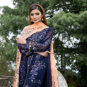 Ensemble shalwar kameez 2 pièces pour femmes grandes tailles, dernier design, logo personnalisé, robes de mariage, imprimé floral, broderie en dentelle - Product Image 4