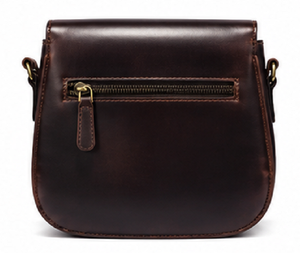 Vintage Genuine Leather Fashion Saddle Crossbody <b>Bag</b> for Women Handmade Shoulder Purse with Adjustable Strap Daily Life Use - Product Image 3