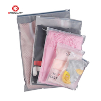 Sacs d'emballage pour vêtements 9x12 pouces, sacs en plastique à fermeture éclair givrés personnalisés pour vêtements, sac pour t-shirt