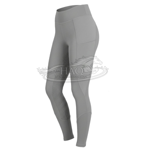 Pantalons d'équitation personnalisés avec logo, leggings d'équitation, collants d'équitation à grip intégral en silicone pour femmes - Product Image 1