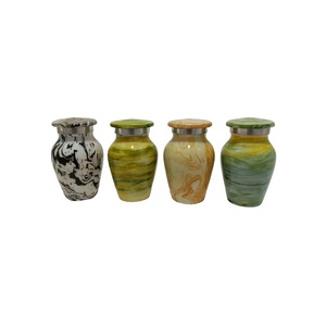 Premium American Style Durable Rainbow Finish Mini <b>Keepsake</b> Urns for Human Ashes-Set of 4 Small Cremation <b>Memorial</b> Containers - Product Image 1