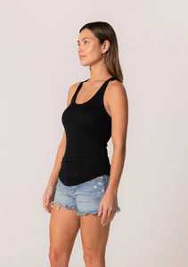 <b>Top</b> Selling Women Sportswear Knitted <b>Sequined</b> Front Logo Breathable Eco-Friendly Quick Dry <b>Plus</b> <b>Size</b> Tank <b>Top</b> - Product Image 4