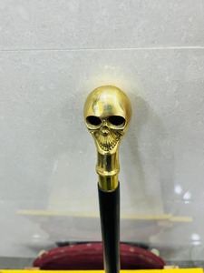 Bastón Multifuncional con Mango de Latón Pulido - Bastón de Madera de Palisandro - Plegable en 3 Secciones - Uttarakhand - Product Image 5