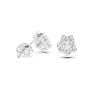 Lobe Luxe 10K Gold Oval CZ Pendientes de gota Ligero para damas de honor Joyería de boda - Product Image 4