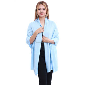 Écharpe en cachemire d'hiver de luxe pour femme, châle, enveloppe, nouveau design, mi-chaude, couleur unie, tendance, adultes, KMB Pashmina Népal - Product Image 4