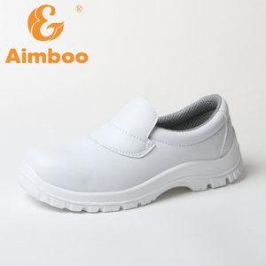 ESD Anti-Static Nurse <strong>Shoes</strong> Microfiber Steel Toe <strong>White</strong> <strong>Chef</strong> <strong>Shoes</strong> for Men - Product Image 1