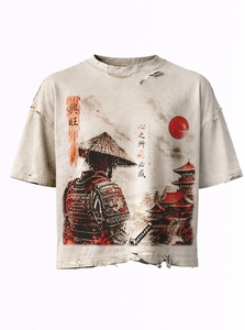 เสื้อยืดแขนสั้นสีดำสำหรับผู้ชาย ผ้าฝ้าย ทรงปกติ คอกลม สไตล์ลำลอง ผ้าเจอร์ซีย์เนื้อนุ่ม ระบายอากาศได้ดี ดีไซน์เรียบง่าย - Product Image 6