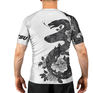 Cheap Price Unisex Breathable Spandex MMA BJJ Rash Guard Long Sleeve <b>Compression</b> Anti-UV Quick Dry UPF50+ Customizable - Product Image 5