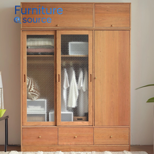 Premium Moderne Durable Spacieux Placard En Bois Quotidien Chambre Environnement Garde-Robe De Stockage Habilement Fabriqué Par Vietnam Usine - Product Image 2