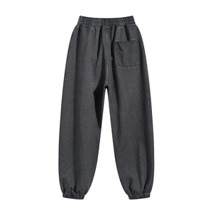 Nesta Sports Acid Washed Out Trousers Men’s Sweatpants Custom Logo Cotton Regular Fit Workout <b>Joggers</b> Elastic Waist Side Pockets - Product Image 5