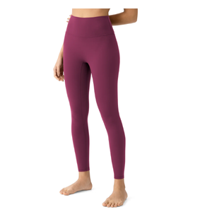 Leggings de Yoga Elásticos de Cintura Alta, Tejido Básico, para Gimnasio, Fitness y Running, Diseño Sólido para Mujer, por ECHO EDGE APPAREL - Product Image 4
