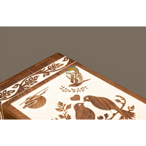 AYAANS Rosewood wooden Hand Carved Wooden Hot Selling cremation Urn <b>Box</b> for Adult Ashes Wholesale Cremation Urns (6X6X11)IN - Product Image 3