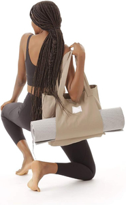 Bolsa de Lona para Esterilla de Yoga con Correa para Colgar la Esterilla y Bolsillo |   Bolsa de Gimnasio Ligera de Gran Capacidad para Mujer - Product Image 2