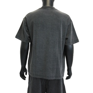 Camiseta de algodón liso con lavado ácido y hombros caídos de gran tamaño para hombre, impresión de calidad personalizada, último diseño, características personalizables en blanco - Product Image 3