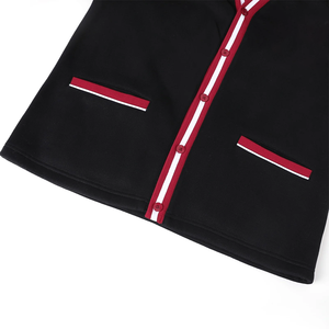Custom Sorority Morehouse Black Fleece <b>Cardigan</b> <b>Chenille</b> V Neck Unisex Winter Wear for Wholesale Team Orders Group Sourcing - Product Image 2