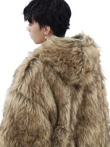 Veste d'extérieur de luxe vintage courte en cuir véritable américain, réversible, à capuche, imperméable, respirante, écologique, épaisse pour le printemps - Product Image 4