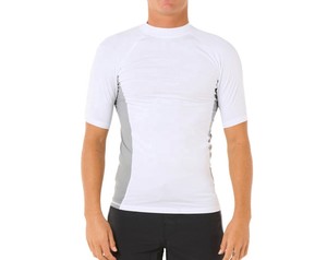 เสื้อแรชการ์ดผ้าโพลีเอสเตอร์ปี 2026 สำหรับทุกเพศ  ชุดกีฬา  โลโก้สั่งทำได้  ระบายอากาศได้ดี น้ำหนักเบา แห้งเร็ว แขนสั้น - Product Image 2