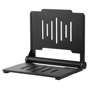 Sedile Doccia Pieghevole da Parete da 45 cm, Panca Ribaltabile in Plastica con Schienale, Attrezzatura di Sicurezza per Bagno e Corridoio - Product Image 1