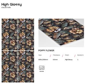 En stock – Série Design Moderne – Carreaux de marbre émaillés polis 600x1200mm – Grand format – Carreaux de sol en porcelaine haute brillance pour la maison et le commerce - Product Image 4