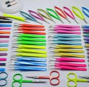 Pinzas para Pestañas de Acero Inoxidable con Punta de Fibra, Dentadas, con Opción de Logotipo Personalizado - Venta al por Mayor - Product Image 4