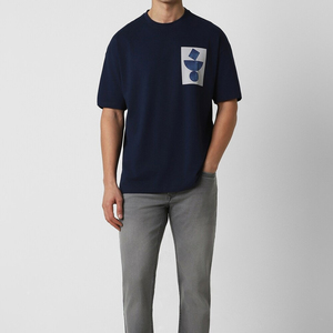 เสื้อยืดเปล่า เสื้อยืด เสื้อยืดขายส่ง S OEM โลโก้ เสื้อยืดผ้าฝ้ายเรียบ ไซส์อเมริกัน คอกลม ผู้ชาย คุณภาพสูง 100% สั่งพิมพ์ลายได้ - Product Image 6
