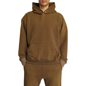 Pull à Capuche Unisexe Personnalisé en Coton Polaire Respirant 100% Coton pour l'Hiver, Thermique, avec Col à Capuche et Logo Uni, Taille XS – Vente en Gros - Product Image 1