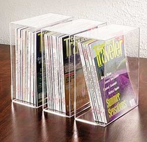 Estantería acrílica minimalista económica: soporte decorativo elegante para librerías minoristas y exhibiciones de libros modernas - Product Image 5