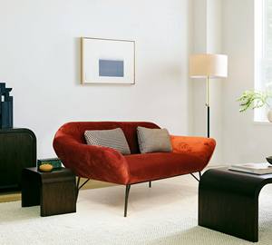 โซฟาเข้ามุมรูปตัวแอล 19 ที่นั่ง ผ้ากำมะหยี่ โครงไม้เนื้อแข็ง ขาโลหะ โฟมความหนาแน่นสูง รุ่น Recron เฟอร์นิเจอร์ห้องนั่งเล่นทันสมัย - Product Image 6