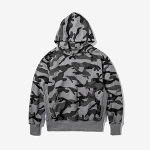Sudadera con Capucha Personalizada OEM, Diseño Camuflaje Azul, Estilo Urbano, Algodón Grueso, Hombros Caídos, Corte Holgado, Ropa Casual, Estilo Americano - Product Image 5