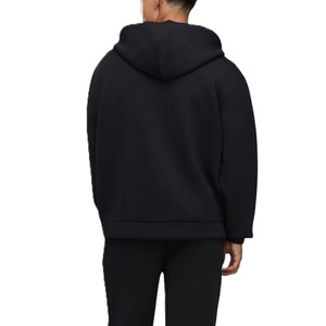 เสื้อฮู้ดซิปผ้าฝ้ายฟลีซหนา 400 GSM สำหรับผู้ชาย ทรงโอเวอร์ไซส์ สตรีทแวร์ ซิปเต็มตัว รับสกรีนโลโก้ เสื้อฮู้ดเปล่า ขายส่ง OEM - Product Image 3