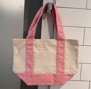 Bolsa de Tela de Algodón Teñida Lisa, Bolsa de Compras Ecológica Tejida en Colores Morado, Rosa, Azul y Verde - Product Image 4