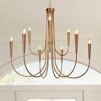 Lampe suspendue ronde en fer forgé, style ferme américaine, avec bougies décoratives, finition rouille, globe luxueux, lampe industrielle vintage