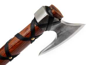 Hacha Vikinga Ragnar New Vikings, la Mejor Hacha Nórdica Vikinga, Hecha a Mano con Acero de Alto Contenido de Carbono y Madera de Fresno, Hacha de Construcción - Product Image 4