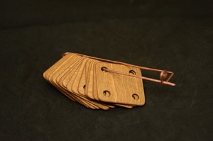 Cartes de tissage en bois poli écologiques faites à la main, lavables au lave-vaisselle, couleur naturelle, modernes, pour le bricolage et l'artisanat de mode - Product Image 5
